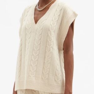 The Frankie Shop Cable Knit Vest